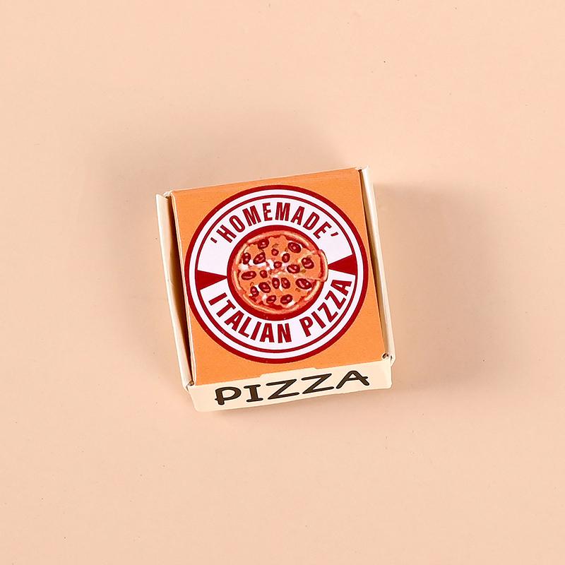 6 Stück Puppenhaus Miniatur Pizza Oder Verpackungskarton Modell Küche Lebensmittel Dekor Spielzeug Puppenhaus Zubehör