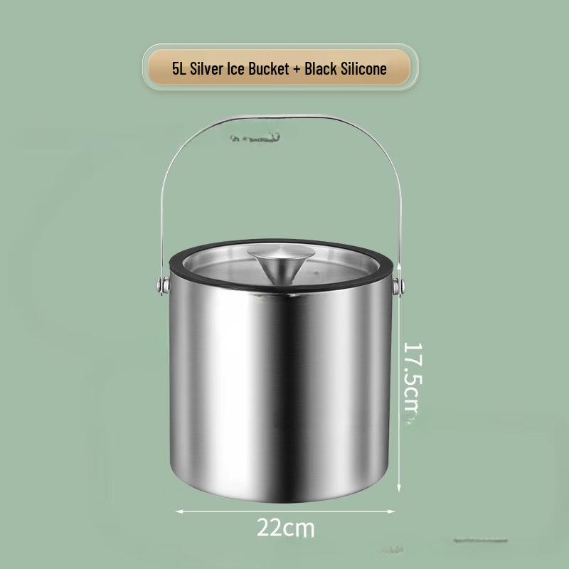 

ChuyiEight Stainless Steel Double-layer Insulated Ice Bucket