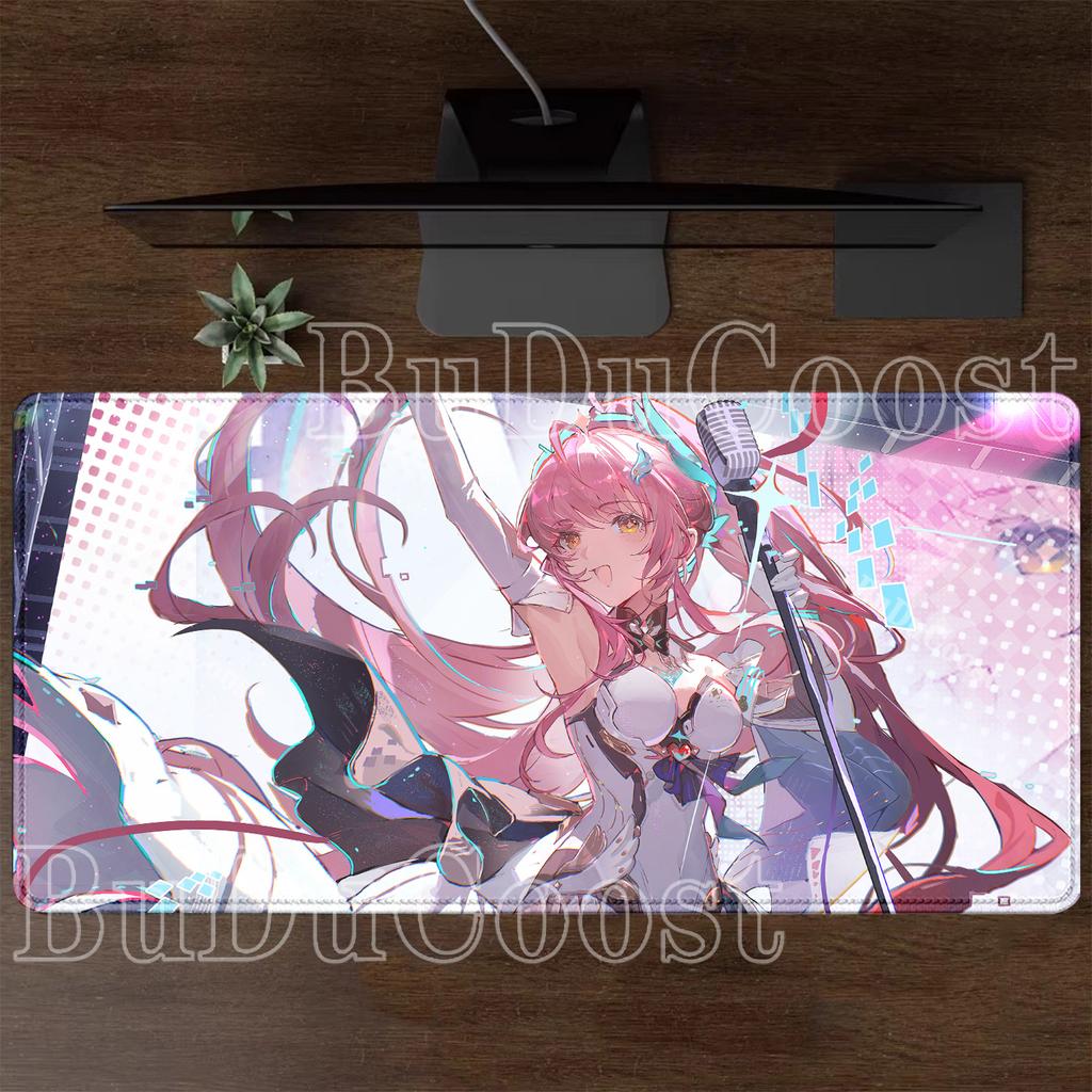 Gaming Wuthering Waves Aemeath Mouse Pad Anime Kawaii Girl Keyboard HD Printing Overlock Mousepad PC Office Accessories Desk Mat