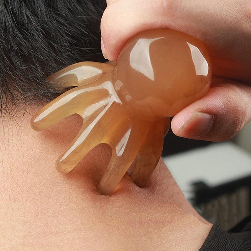 Plastics Octopus Comb Head Massager Meridian Scraping Scalp Massage Acupuncture Spa Body Home Health Therapy Tool