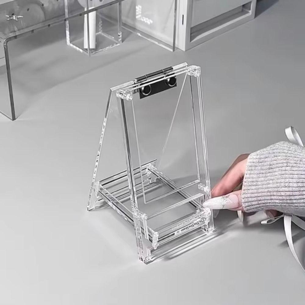 3 Inch Card HD Photocard Holder Free Standing Desktop Small Card Album Ins Mini Album