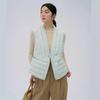 Temperament Thin Down Vest Women's New Late Autumn Early Winter Big V-neck Versatile Fashion Warm Coat