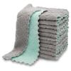 10/pcs Microfiber Kitchen Cloth Dish Towels Super Absorbent Coral Velvet Dishtowels Nonstick Oil Washable Fast Drying