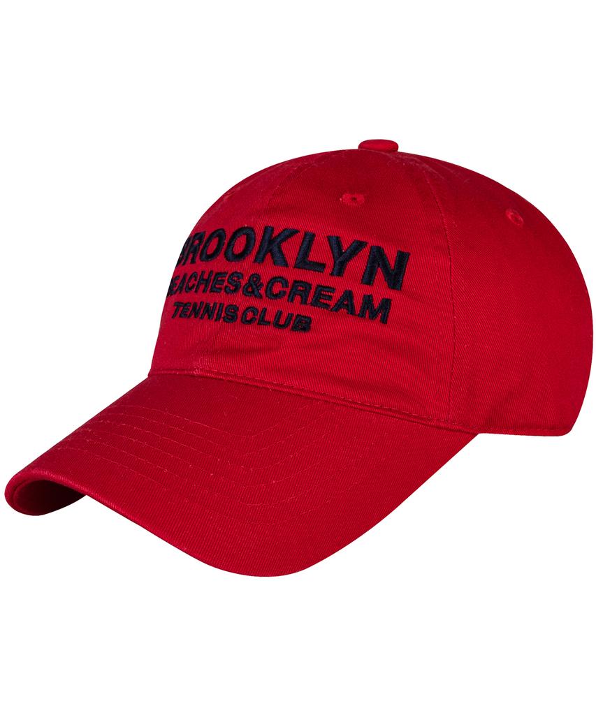 Bichiseuaenkeulim Brooklyn Tennis Club Ball Cap-Red