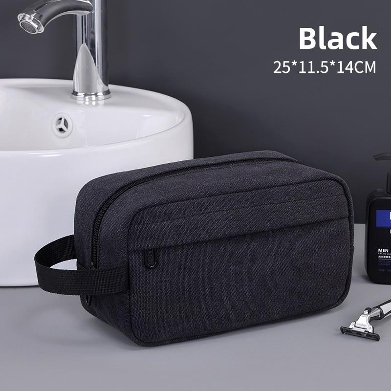 Canvas Travel Toiletry Bag With Water Wash Fabric For Men And Women