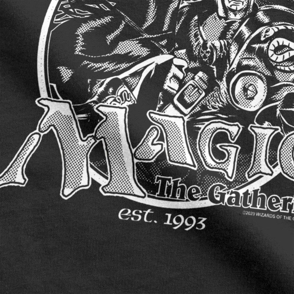 Games Gathering MTG Pánske tričko Retro Logo Vtipné bavlnené tričká Okrúhly výstrih Krátky rukáv Tričko Nadrozmerné merch