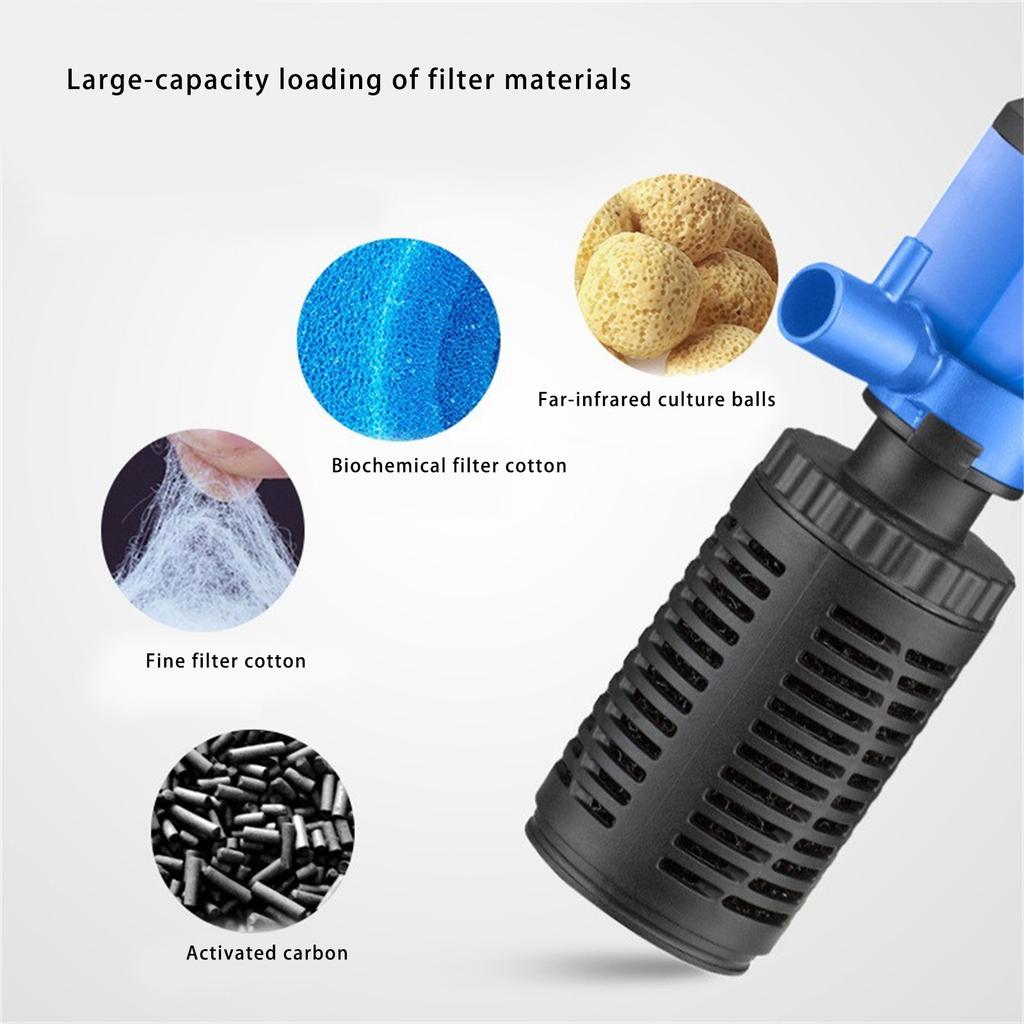 Low Maintenance 3 In 1 Aquariums Filter With Oxygenation And Circulations for Easy Installation and Maintenances