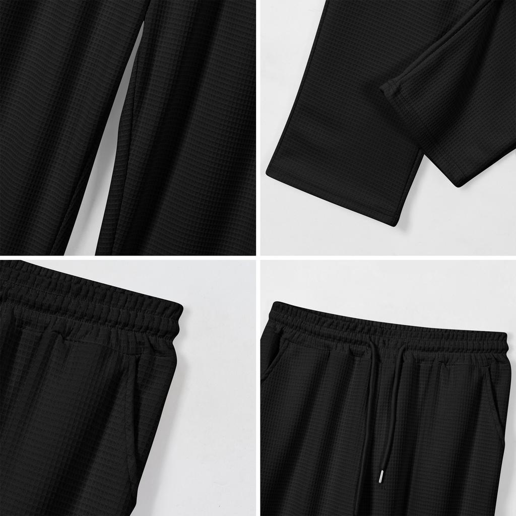 Men's Casual Plaid Drawstring Pants with Elastic Waistband Relaxed Fit Lightweight Trousers for Daily Wear
