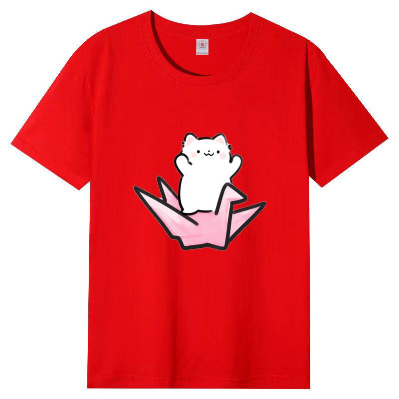 Dámské léto Populární tričko s krátkým rukávem Bavlna Prodyšné Volný top Potištěné tričko Ležérní