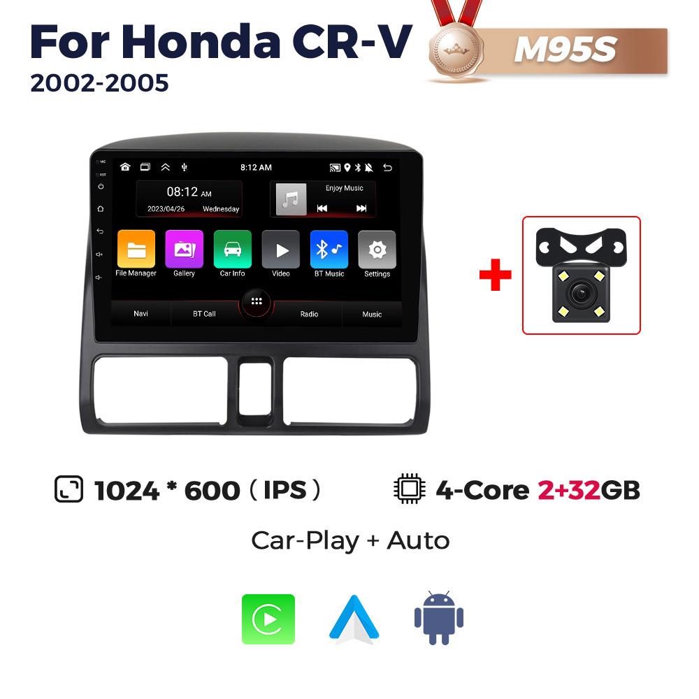 Radio Navifly Wireless Carplay Android Auto pentru Honda CR-V CRV 2 2001 2002 2003-2006 Multimedia GPS 5G WIFI DSP BT Autoradio