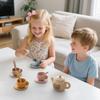 Silicone Play Teapot Set For Kids Ages 3+ With Pretend Dishes Utensils Learning Toy For Boys Girls Birthday Gift