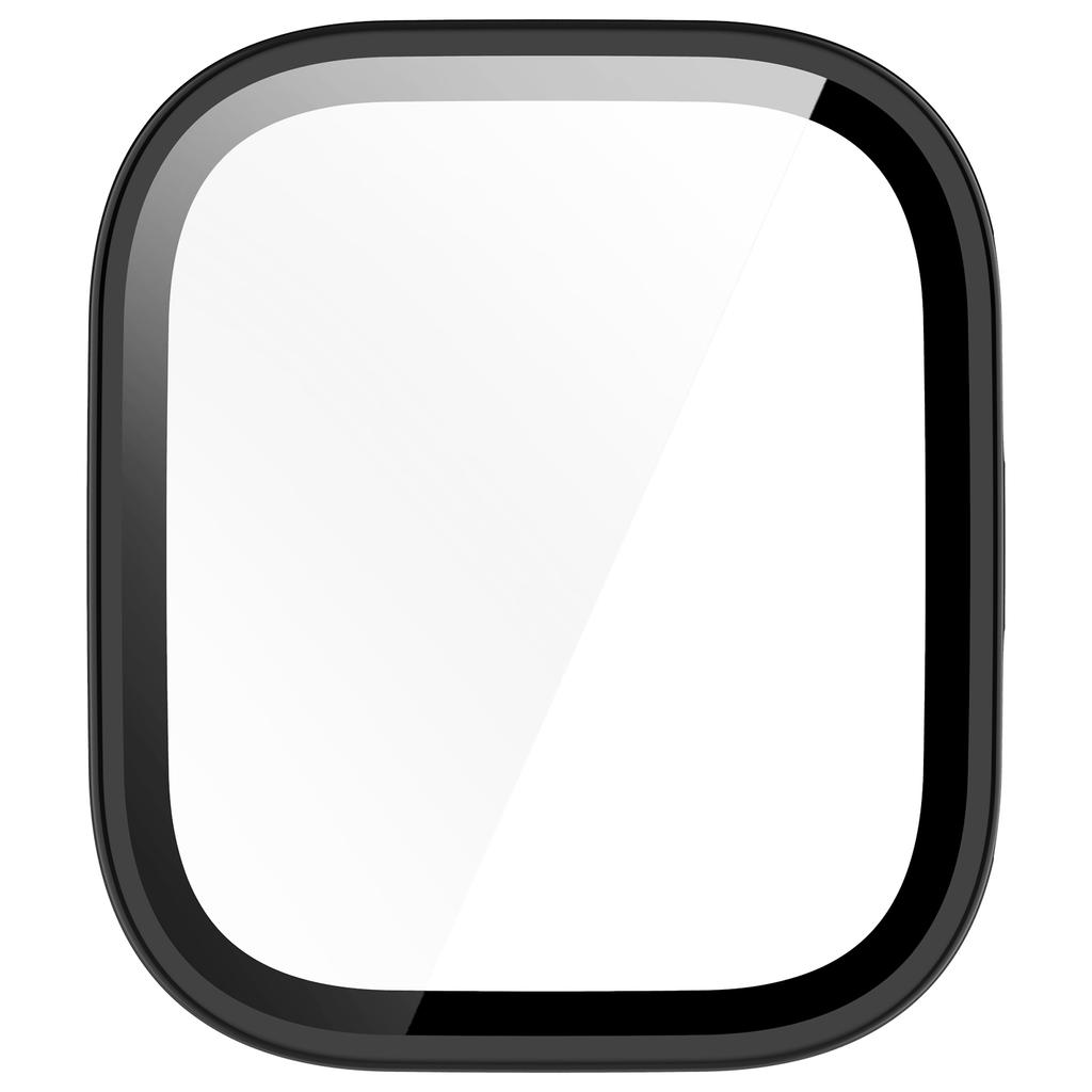 For Huami Amazfit Bip 6 (A2435) Watch Case PC Frame Cover with Tempered Glass Screen Film