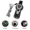 7 in 1 LED Light Whistle Thermometer Compasses Outdoor Survival Emergencies Tool