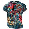 Ruth Thompson Herren Drachen T-Shirt Kurzarm T-Shirt 3D-Druck Rundhals Shirt Übertriebenes Designer