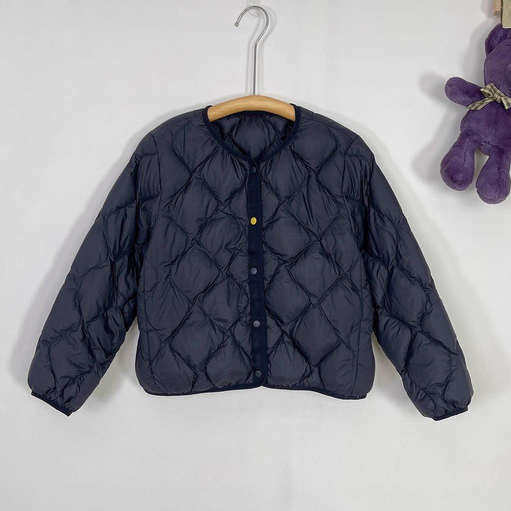 Neue leichte Daunenjacke für Jungen, Mädchen und Kinder, kurz, locker, mit Daunenfüllung für den Winter