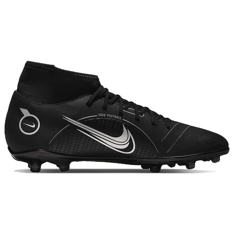 Nike Mercurial Superfly 8 Club MG Black Medium Ash Men Sneakers Metallic-Silver DJ2904-007