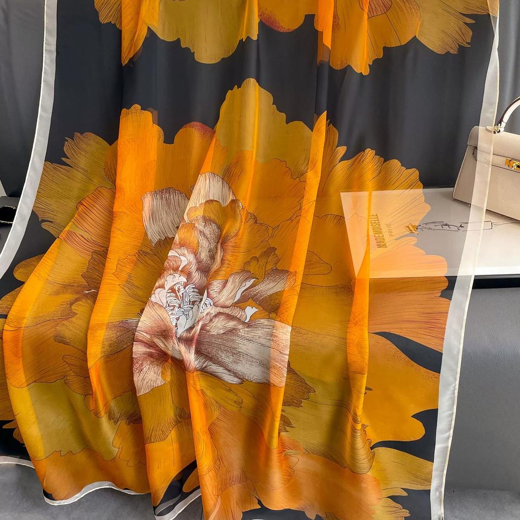 Spring Summer Women Large-size Gauze Beach Shawls Muslim Hijabs Travel Thin Sunscreen Scarf/Scarves