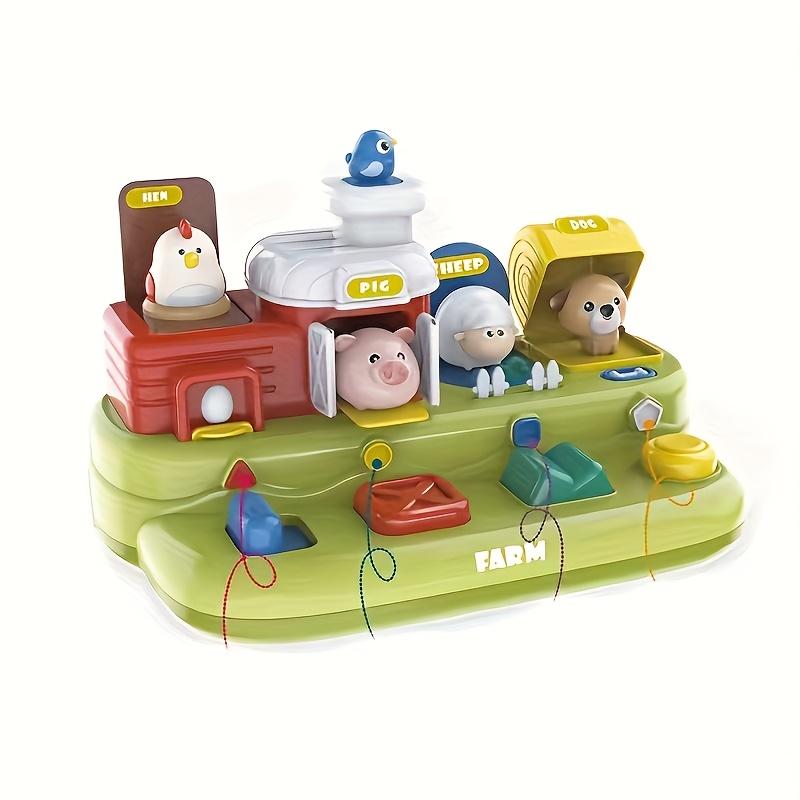 

Прятки Всплывающая Интерактивная Игровая Коробка: Развивающая игрушка для тренировки логики для дошкольников, подарок для раннего обучения для детей Baby Interactive Game Box