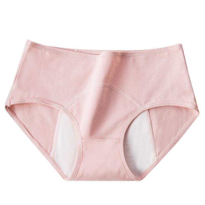 Women'S Physiological Pants Large Size Underwear Girls' Menstrual Sanitary Pants Anti-Side Leakage Physiological Pants Pure Cotton Underwear