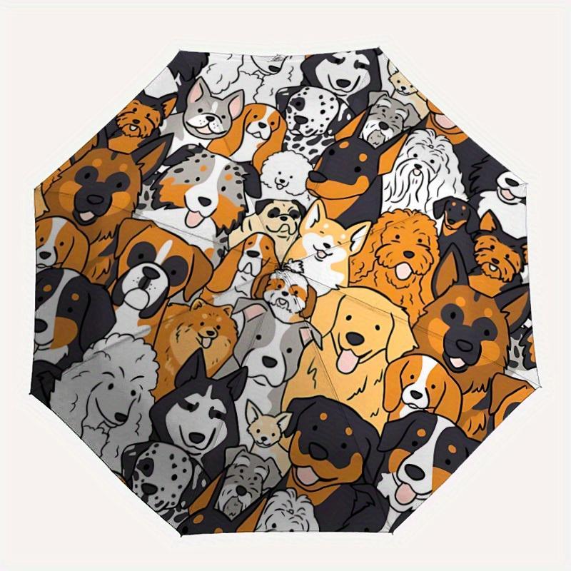 

1pc Dogs Pets Automatic Open/close, All-Season Portable Folding Umbrella, Travel, Everyday, Formal Events - Compact Luxury Parasol, Outdoor Accessory,