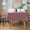 Tablecloth Jacquard Festival Table Cloth Red Thick Tablecloth Rhombus Geometry