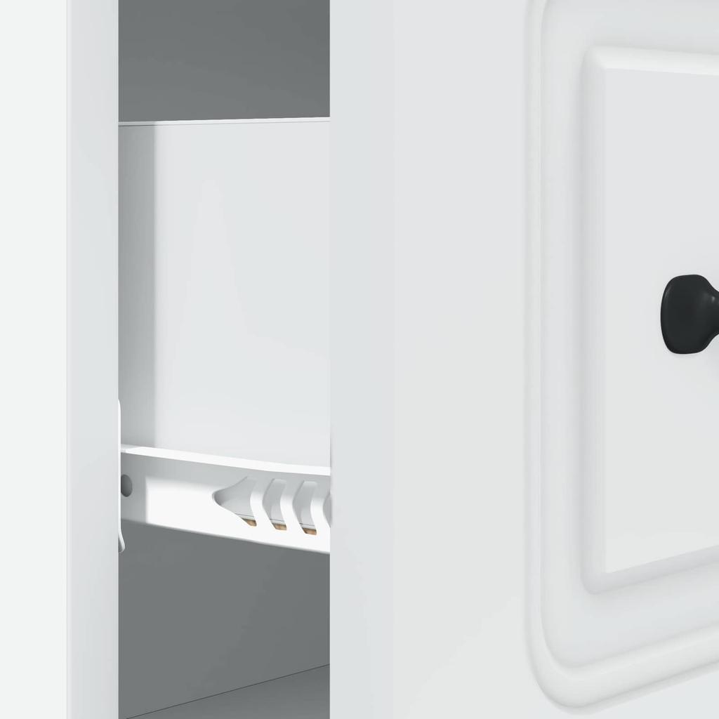 Drawer Cabinet White 66 x 34.5 x 87 cm Engineered Wood
