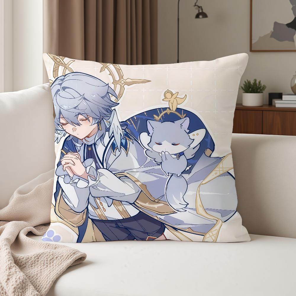 

Игровой аксессуар Honkai Star Rail Наволочка с изображением Сайрин Сандей Подходит для Спален Гостиных Автомобилей Домашнего Декора 30cmx30cm