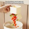 Hanging Faucet Mounted Sink Strainer Basket Auto Dump Technology for Hand Release Waste Disposal Ideal for Small Kitchens and Apartments