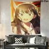 The dangerous thing in my heart Wall Tapestry Aesthetic Wall Hanging Printed Fabric Blanket Decorative Tapestries for Bedroom Living Room Home Decor