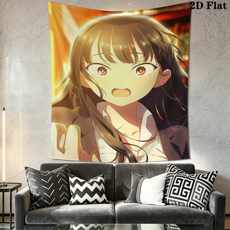 The dangerous thing in my heart Wall Tapestry Aesthetic Wall Hanging Printed Fabric Blanket Decorative Tapestries for Bedroom Living Room Home Decor