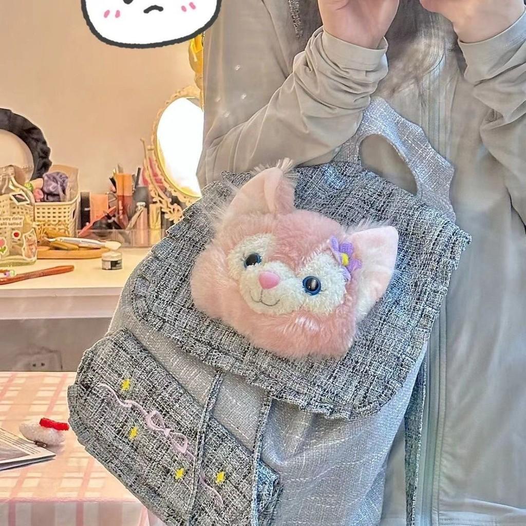 Japanese Ins Rinabara Student Backpack With Plush Accents And 20l To 35l Storage For School And Travel