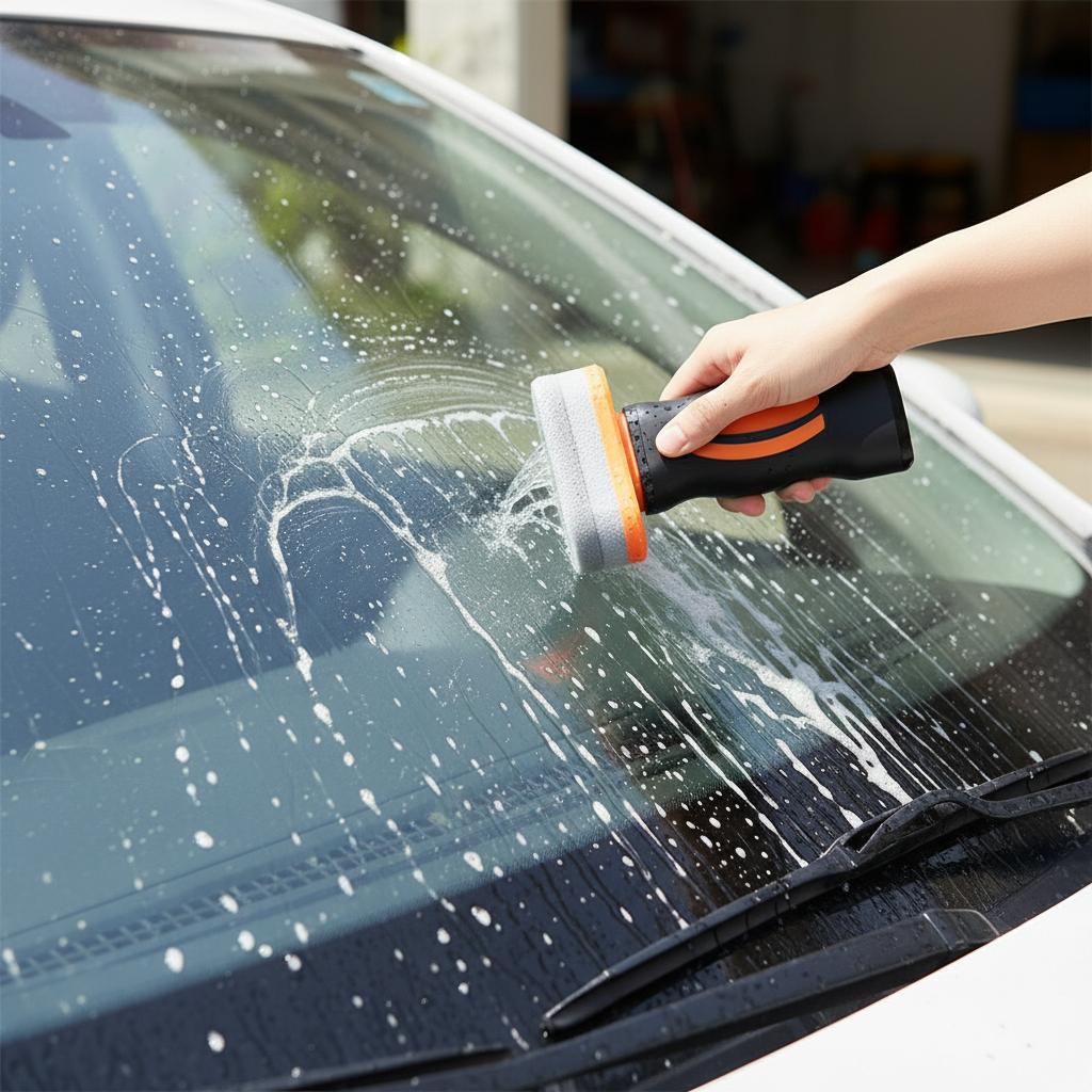 Car Glass Cleaner Gel Foam Windshield Watermark Remover Anti-Fog Coating Fast Cleaning for Car Windows Safe Rainproof Cleaner