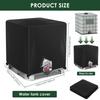 Water Tank Cover Waterproof Oxford Protective Covers 1000l Tote Sunshade For Protective Against Strong Winds Rain Well Garden