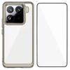 For Xiaomi 15 Pro Phone Case WANLONFENG XC Series TPU Acrylic Cover with Tempered Glass (Big Lens Hole)