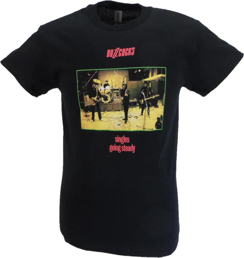 Unisexs Black Official Buzzcocks Singles Going Steady T Shirt S