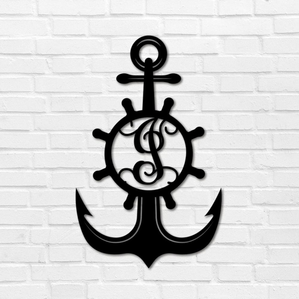 Custom Iron Letter Metal Wall Art Monogram Address Sign Retro Plaque Garage Patio Backyard Garden Decoration 12 Inch