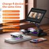 7-in-1 Foldable Wireless Charger for Phone, Watch, Earbuds, Clock, and Lights with Tablet Stand