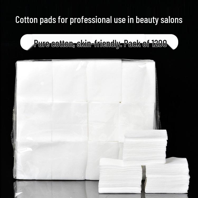 1200-Piece Embroidery Thin Makeup Remover Cotton Pads for Nail and Beauty Salons 1200-piece Pack Cotton Pads белый