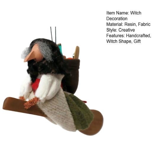 Kitchen Witch Decoration Spoon Doll Handmade Folk Art Good Luck Talisman Figure Wall Door Stove Decor