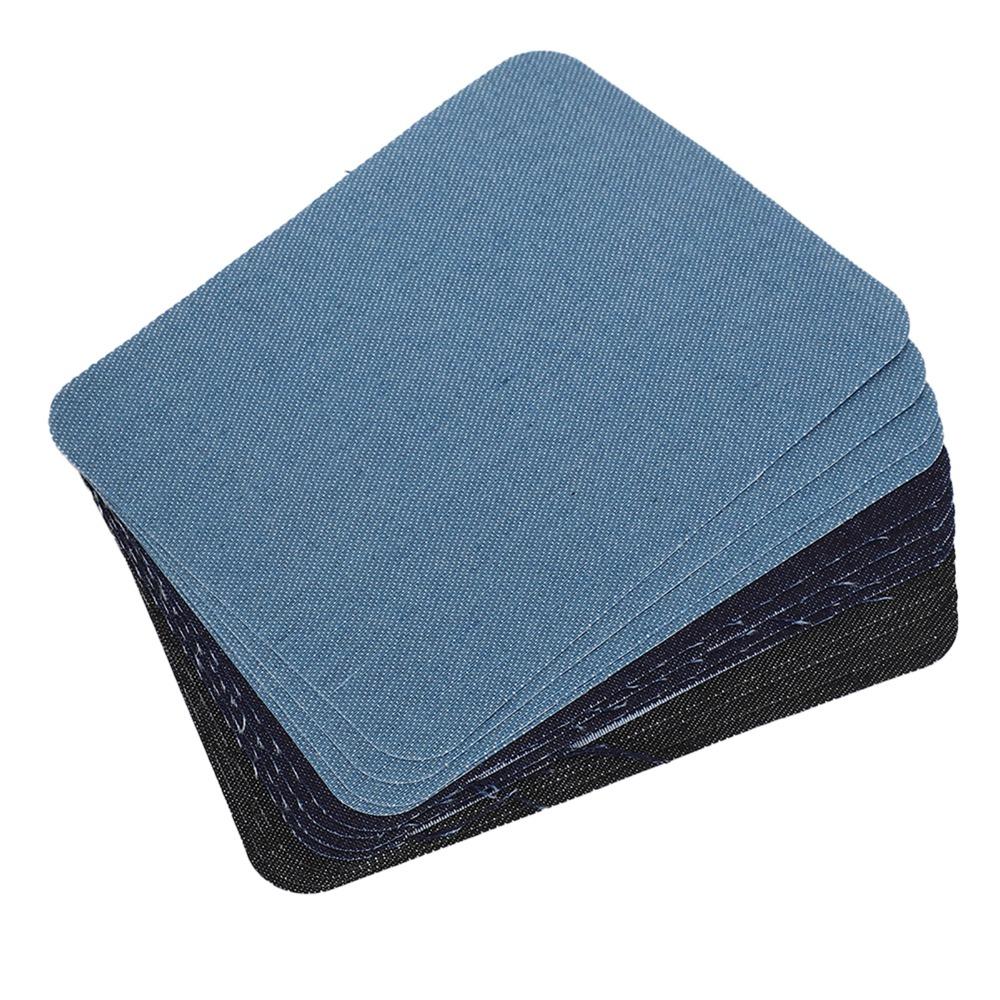 12pcs Square Shape Iron-on Patches Premium Quality Fabric Repair Patches  For Clothing