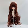 1/3 1/4 1/6 Bjd Doll Wig Acssories Dark Borwn Long Curly Wig for 60cm Doll Girls DIY Toys