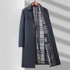 Men's Mid-Length British Style Trench Coat