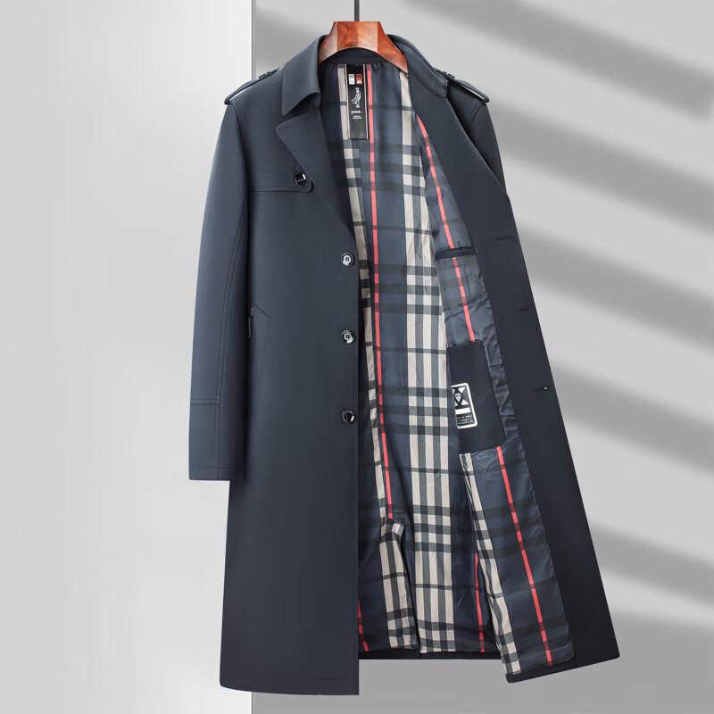 Men's Mid-Length British Style Trench Coat
