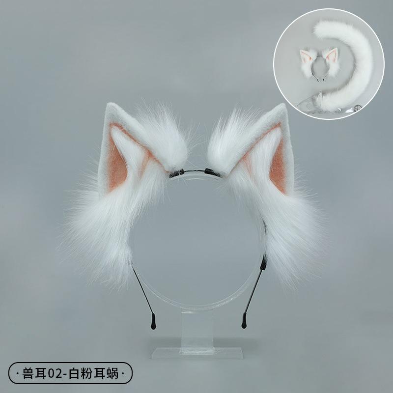 Handmade Animal Ears Headband Olita Headgear Cat Ears Fox Plush Hairpin Hair Accessories Handmade Imitation Animal Ears