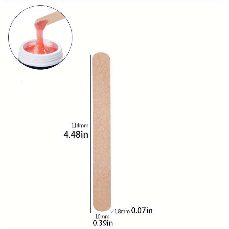 200pcs of natural wood craft sticks, suitable for ice cream popsicles, waxing, and tongue depressors - smooth light-colored wood
