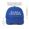 Korean Style 'No New Friends' Embroidered Unisex Baseball Cap with Sun Visor