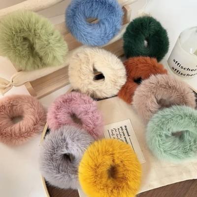 Women's Furry Fur Band Scrunchie Hair Band