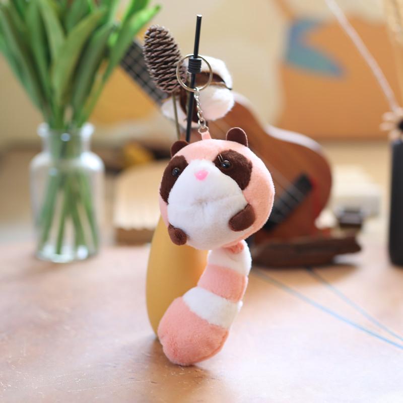 Cute Cute Little Raccoon Pendant Plush Toy Doll Little Panda Bag Hanging Keychain Doll Doll