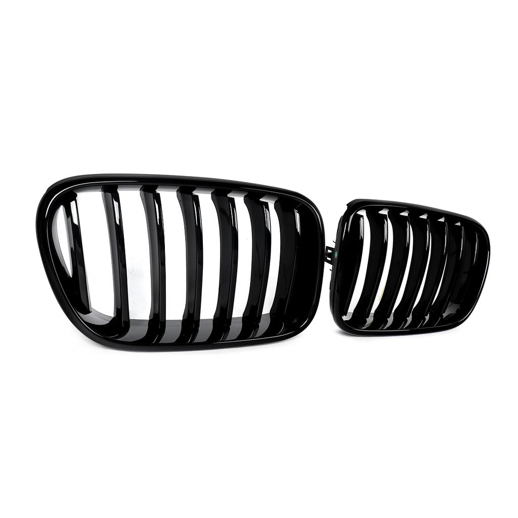 Magickit for 2011 2012 2013 2014 BMW X3 X4 F25 F26 Single Slat Grill Front Kidney Grille Gloss Black Bumper Grill FY6