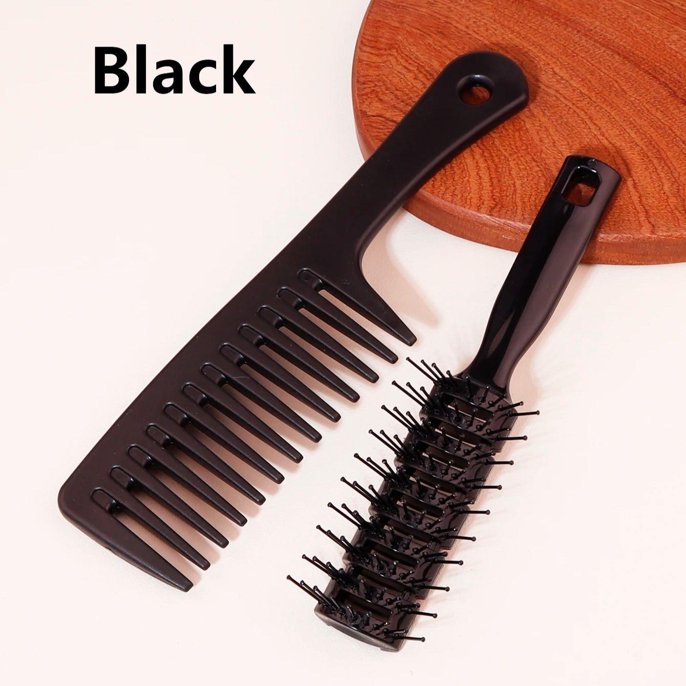 

Breathable hair brush and wide toothed comb, with ball head for drying and breathable hair brush, Special for real hair wigs